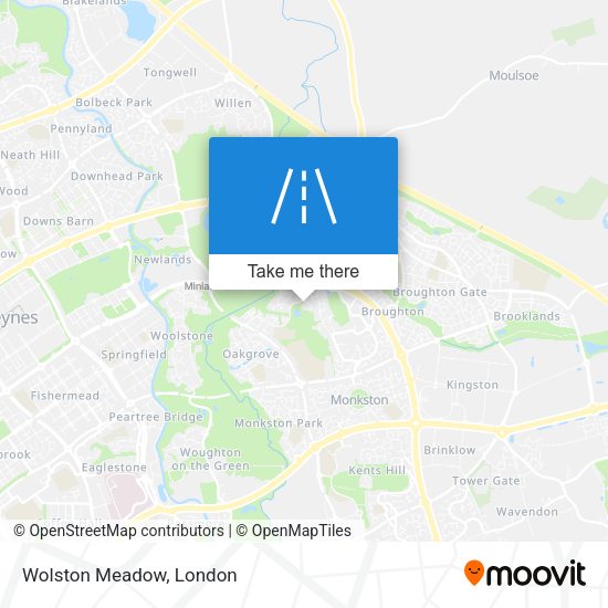 Wolston Meadow map