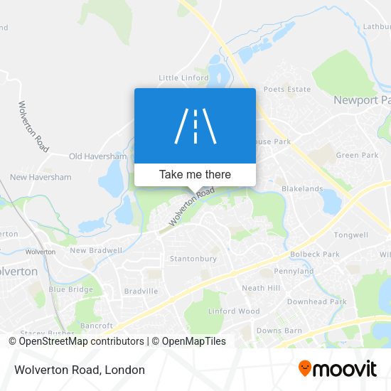 Wolverton Road map