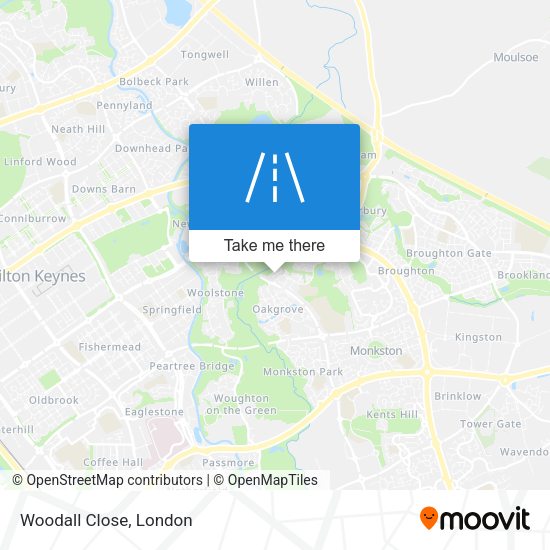 Woodall Close map