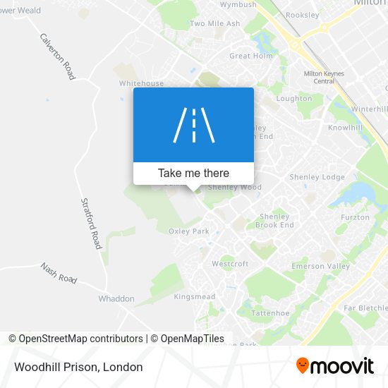 Woodhill Prison map