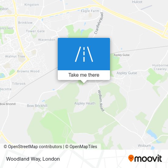 Woodland Way map