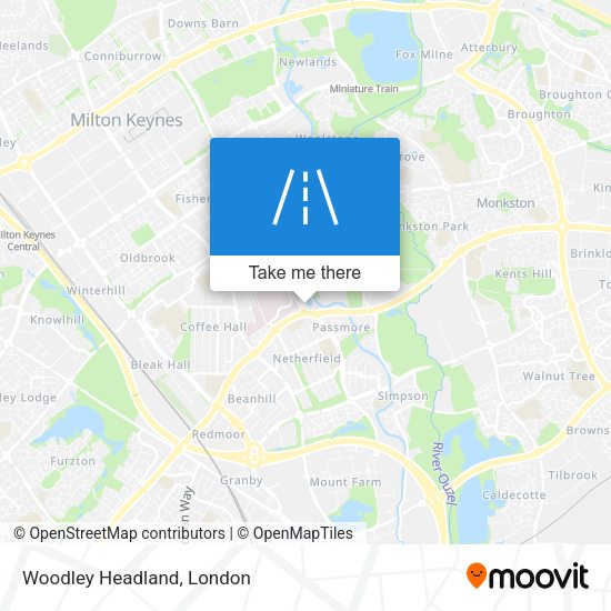 Woodley Headland map