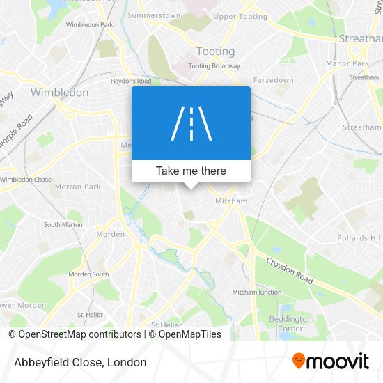 Abbeyfield Close map