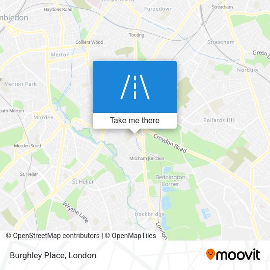 Burghley Place map