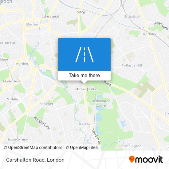 Carshalton Road map