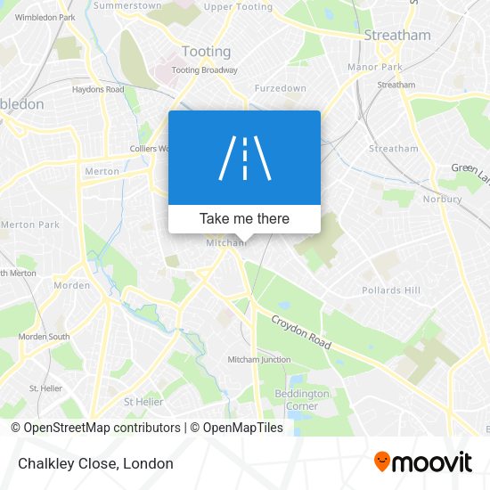 Chalkley Close map