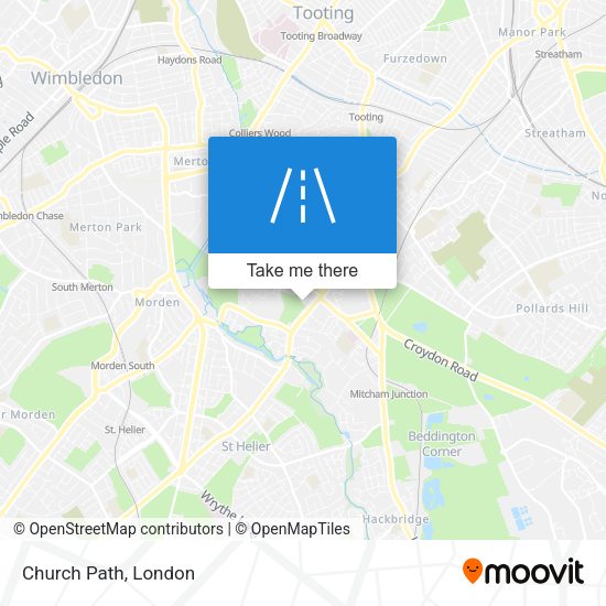 Church Path map