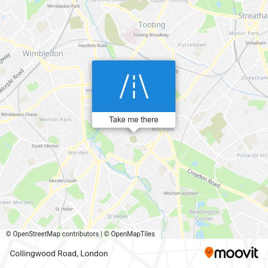 Collingwood Road map
