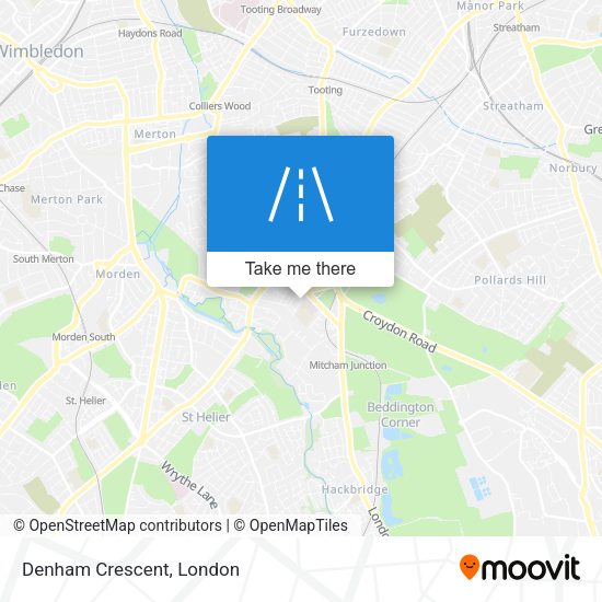 Denham Crescent map