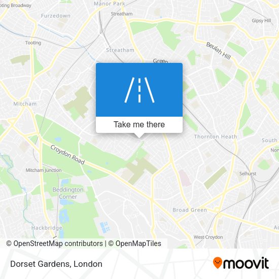 Dorset Gardens map