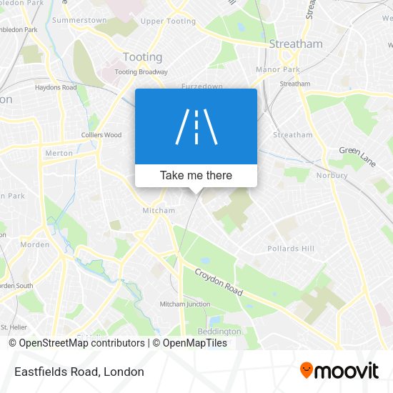 Eastfields Road map