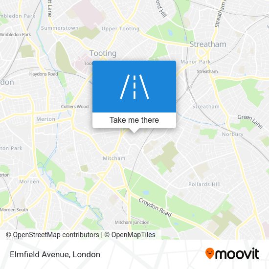 Elmfield Avenue map