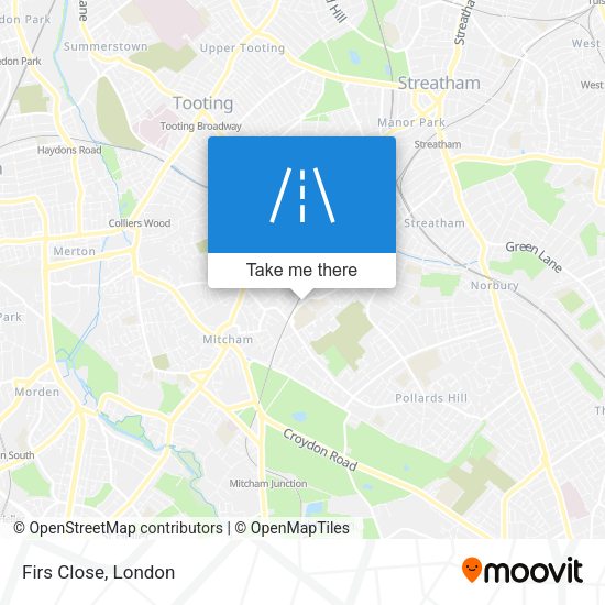 Firs Close map