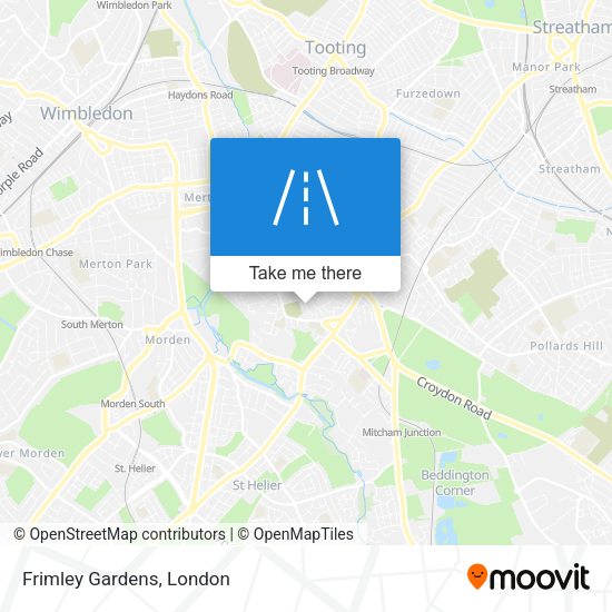 Frimley Gardens map