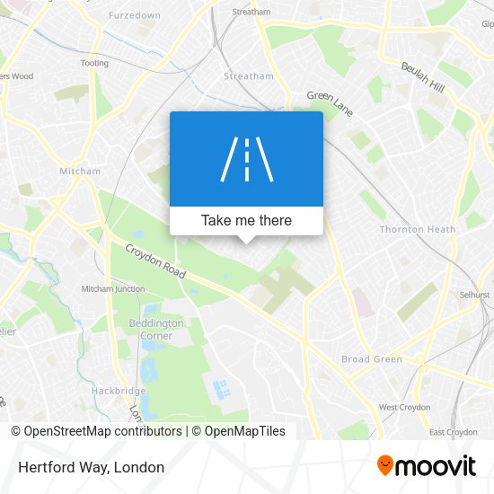 Hertford Way map
