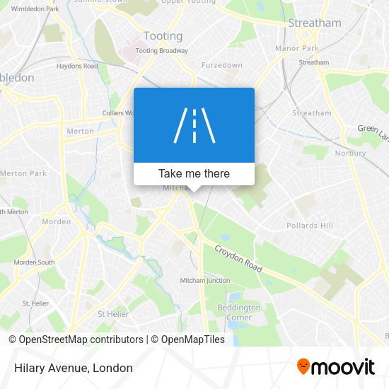 Hilary Avenue map