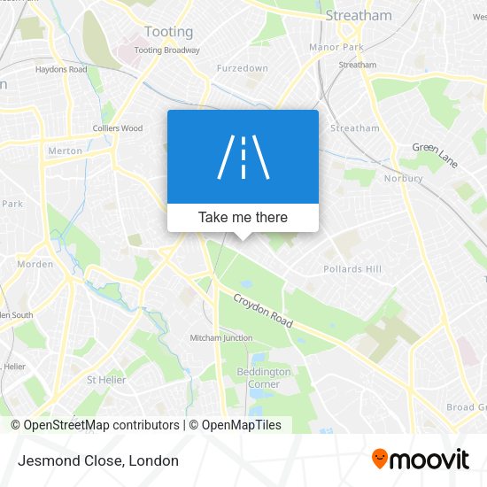 Jesmond Close map