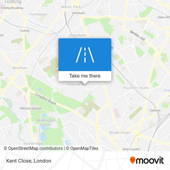 Kent Close map