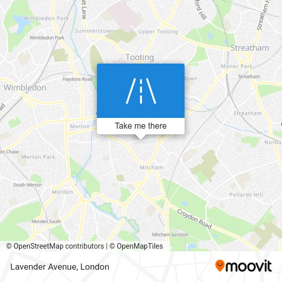 Lavender Avenue map