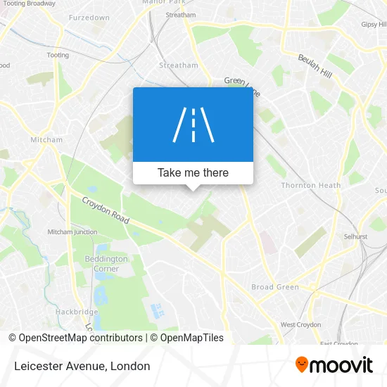 Leicester Avenue map