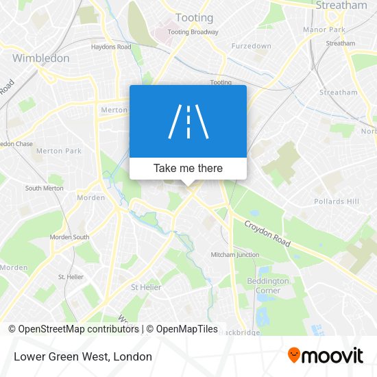 Lower Green West map