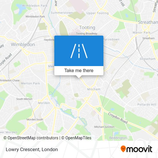 Lowry Crescent map