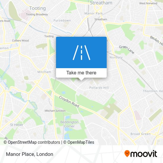 Manor Place map