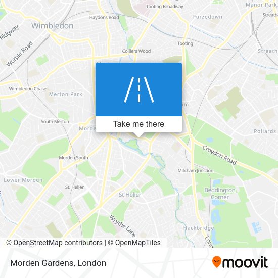 Morden Gardens map