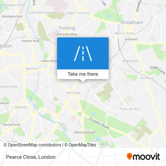 Pearce Close map