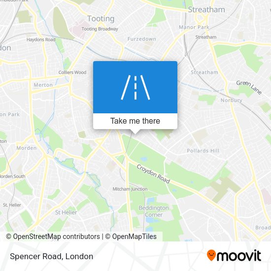 Spencer Road map