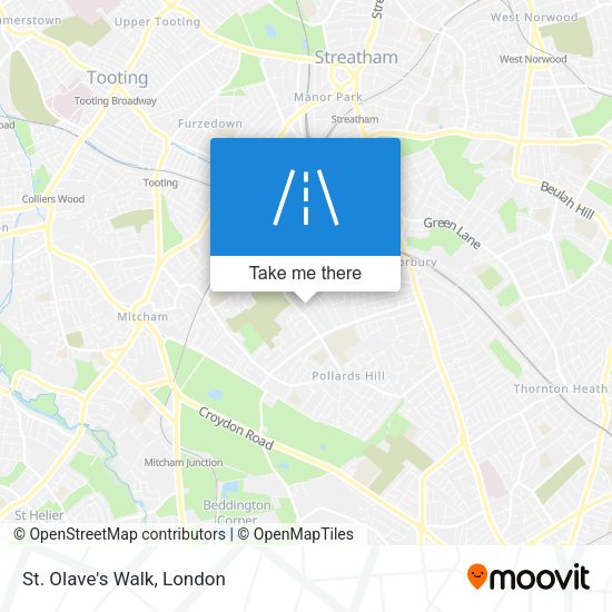 St. Olave's Walk map