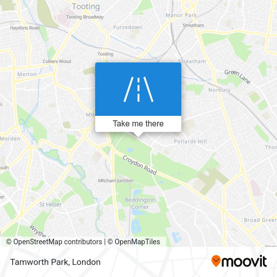 Tamworth Park map