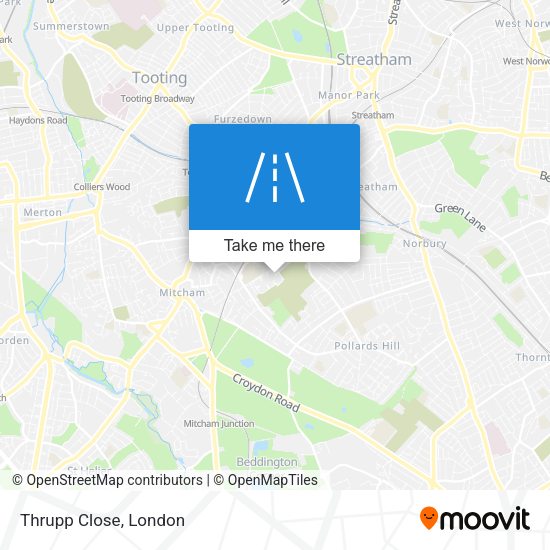 Thrupp Close map