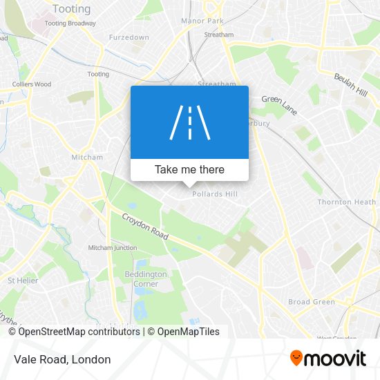 Vale Road map