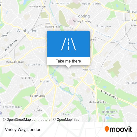 Varley Way map