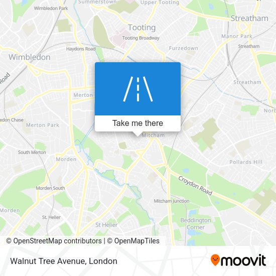 Walnut Tree Avenue map