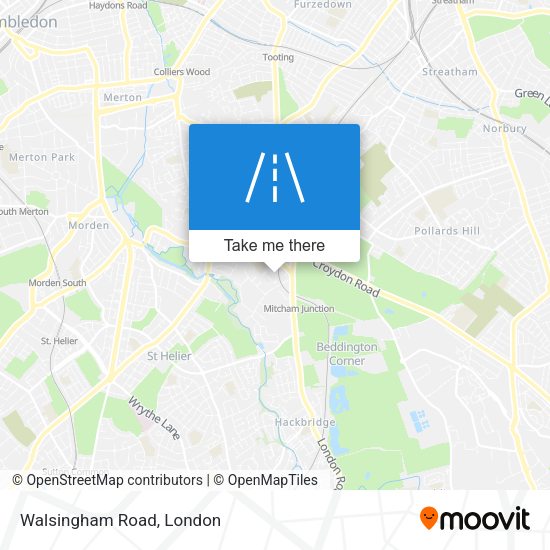 Walsingham Road map