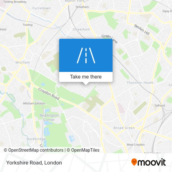 Yorkshire Road map