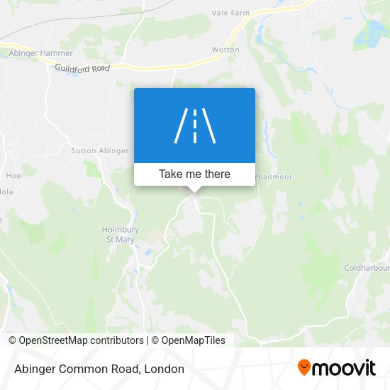 Abinger Common Road map