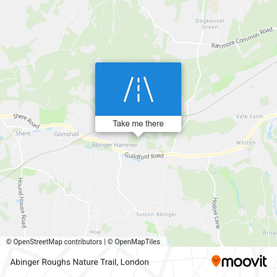 Abinger Roughs Nature Trail map