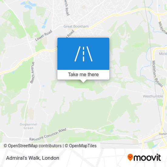 Admiral's Walk map