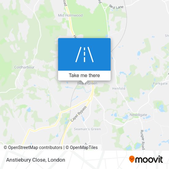 Anstiebury Close map