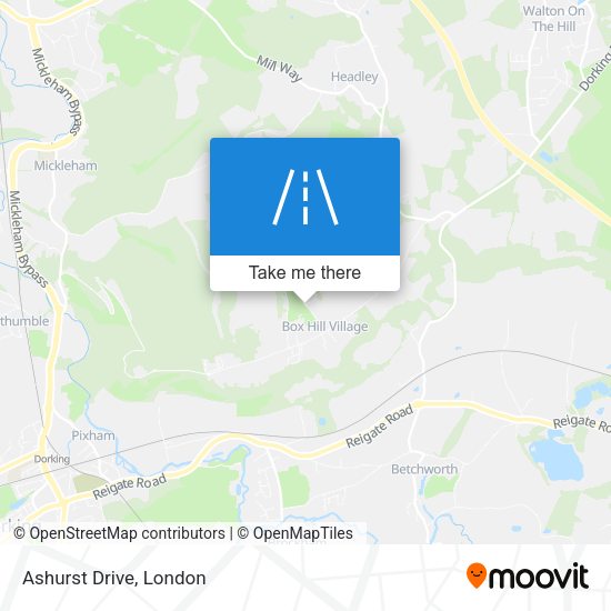 Ashurst Drive map