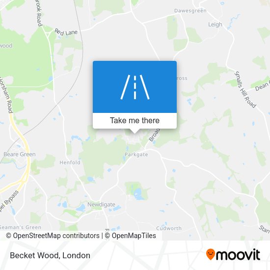 Becket Wood map