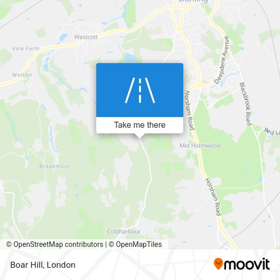 Boar Hill map