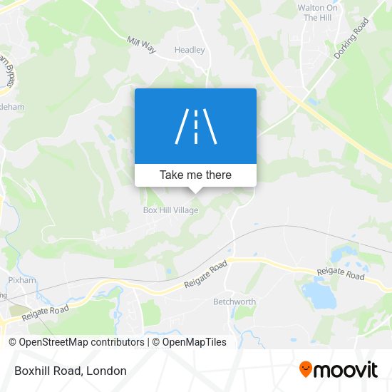 Boxhill Road map