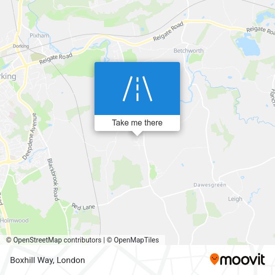 Boxhill Way map