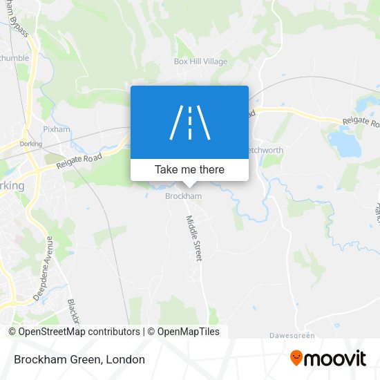 Brockham Green map