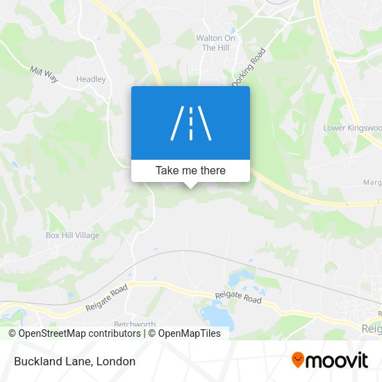 Buckland Lane map
