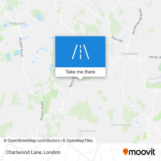 Charlwood Lane map